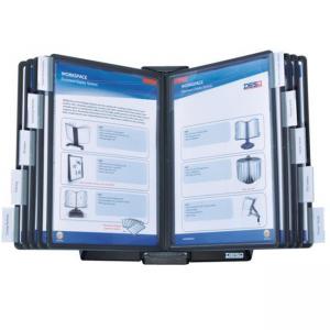 Поставка настолна 10 панела А4, черна до 30 панела