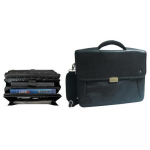 Чанта бизнес за документи и лаптоп, полиестер/кожа, 415х315х120