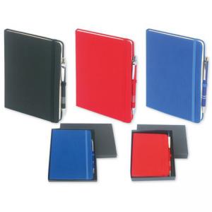 Бележник, размер 9х13 термо с химикалка, в кутия, 96 листа слонова кост