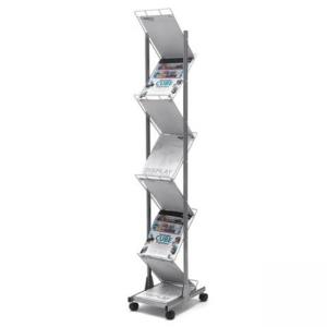 Дисплей за брошури формат А4, размери 265х1590х400, 7 лавици