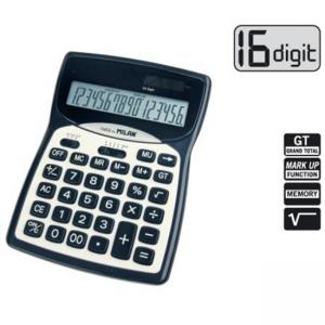 Калкулатор, 16 разряден, размер 186x135x35 мм, метален панел Калкулатор, 16 разряден, размер 186x135x35 мм, метален панел