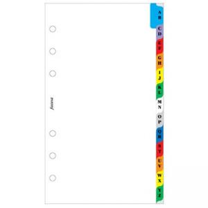 Пълнител за органайзер Filofax A-Z Index Multi Coloured, Personal