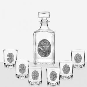 Сет бутилка грозде + 6 чаши