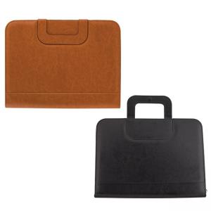 Конферентна папка с цип, налична в черен / кафяв цвят Конферентна папка с цип, налична в черен / кафяв цвят