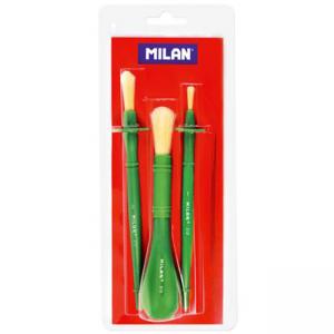 Четки четина кръгли 1, 2/212, 1/213, 3 бр., блистер