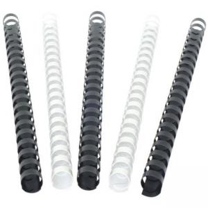 Гребени за подвързия, 6 мм, капацитет 25 листа, А4, бял, в опаковка 100 броя