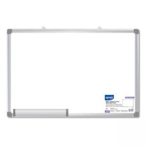 Магнитна бяла дъска с алуминиева рамка, размер 90х120 см