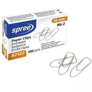 Кламери No 2, 26 мм, 100 броя я кутия, поцинковани