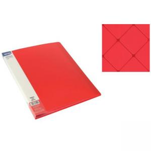 Папка с 60 джоба, формат A4 PP, червена, Square