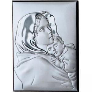 Икона махагон и сребро /925/ 9x13 см