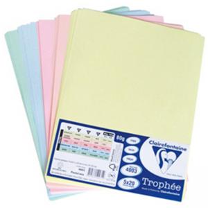 Хартия копопирна цветна, формат А4, 80 г/м2, размер 5х20 листа, микс цветове