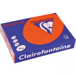 Хартия копирна цветна, формат А3, 80 г/м2, Int.Orange Trophee, 100 листа в пакет