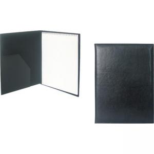 Папка конферентна с бележник изкуствена кожа с шев, велур, формат А4 черна