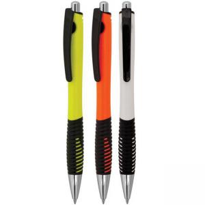 Три цвята пластмасова химикалка с обикновен пълнител
