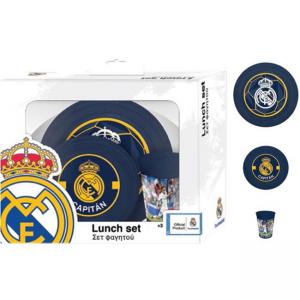 Комплект за хранене Real Madrid, чиния, купа, чаша