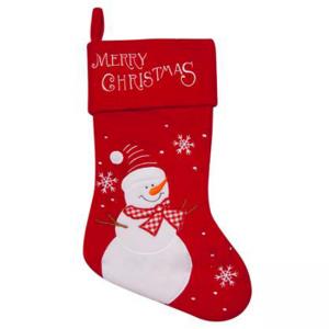 Коледен чорап със снежен човек