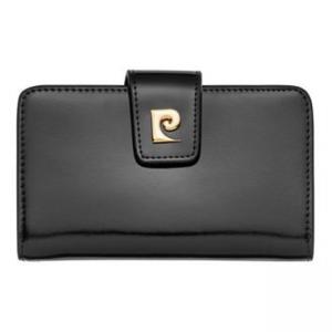 Дамско портмоне PIERRE CARDIN черно с лаково покритие