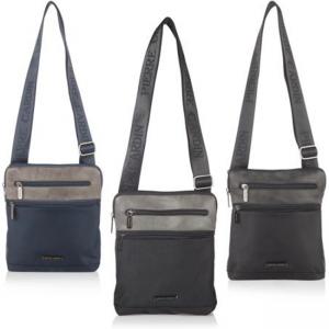 Мъжка чанта еко кожа и плат