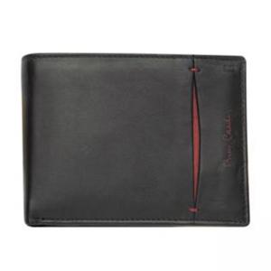 Мъжки портфейл -  с вертикална червена черта