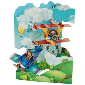 3D Картичка Planes, Swing Card