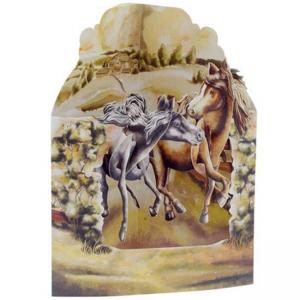 Картичка Horses In The Fields, Swing Card