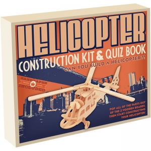 Дървен 3D пъзел Professor Puzzle, Хеликоптер