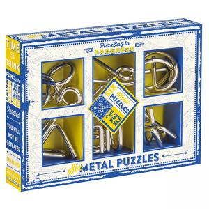 Комплект 3D метални пъзели Professor Puzzle, 6 броя