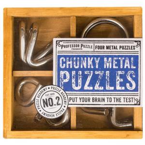 Комплект 3D метални пъзели Professor Puzzle, 4 броя