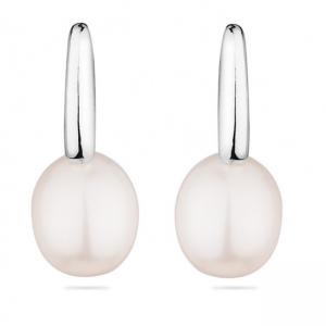 Обеци бели перли