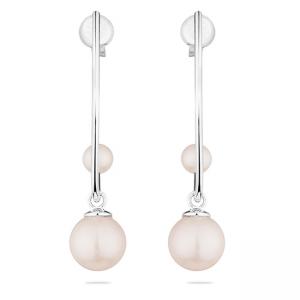 Обеци бели перли