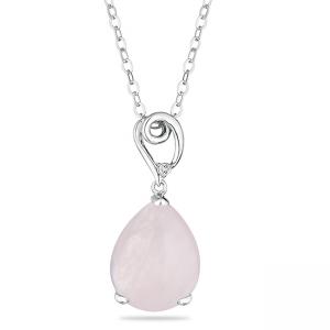 Колие розов кварц