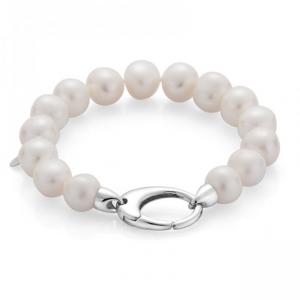 Бяла перлена гривна