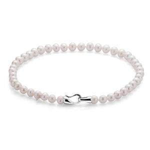 Бяло перлено колие 10-11 мм