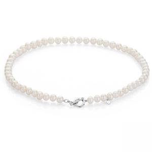 Бяло перлено колие 7,5-8 мм