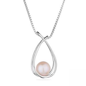 Колие бяла перла