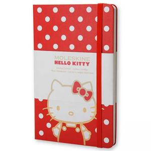 Джобен червен тефтер Moleskine Hello Kitty с нелинирани страници, Limited Edition