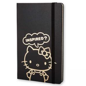 Джобен черен тефтер Moleskine Hello Kitty с широки редове, Limited Edition