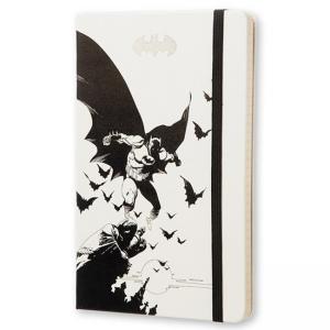 Голям бял тефтер Moleskine Batman с широки редове, Limited Edition