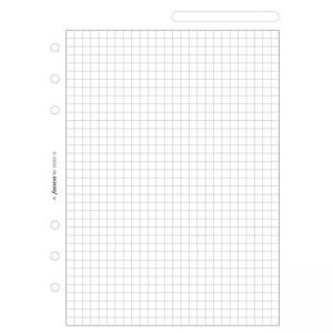Пълнител за органайзер Filofax, A5 с 25 бели листа на квадратчета