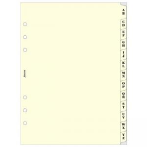 Пълнител за органайзер Filofax A-Z Index Cream, A5