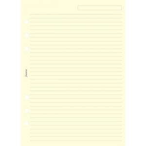 Пълнител за органайзер Filofax Cream Ruled Notepaper, A5
