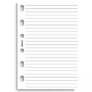 Пълнител за органайзер Filofax, Pocket: Ruled Notepaper