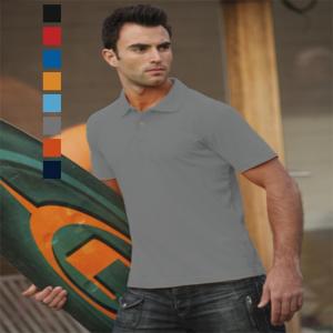 Мъжка тениска с къс ръкав и яка, налична в различни цветове