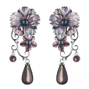 Обеци цветя