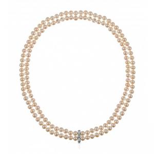 Колие с бели перли