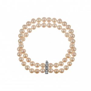 Гривна с бели перли