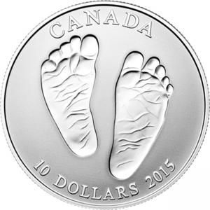 Добре дошъл на света 2015, $10 Канада, Ag 999/1000