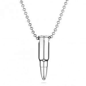 Мъжки медальон SILVER FLAME с куршум