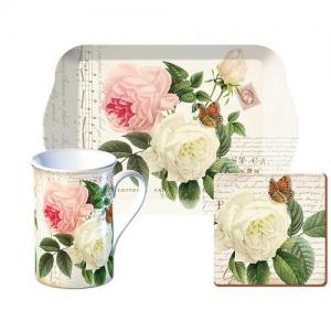 Комплект за чай от 3 части Rose Garden