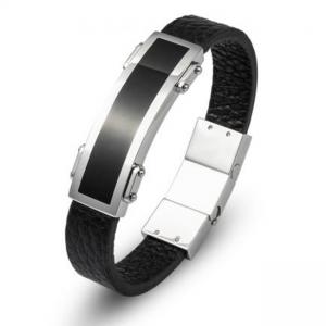 Мъжка гривна с плочка, размер L